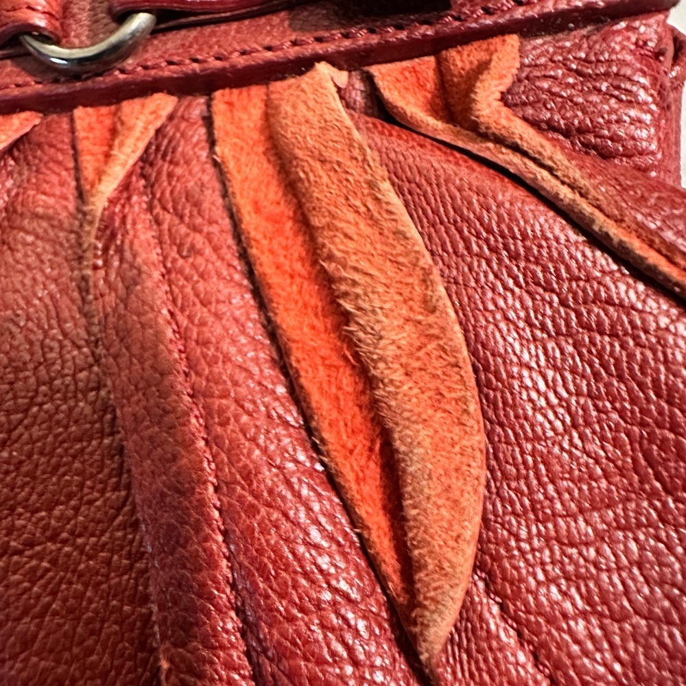 Rare Vintage Sigerson Morrison Red Clutch - Picture 8 of 10